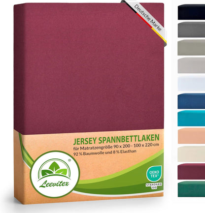 Spannbettlaken für Boxspringbetten 90x200 bis 100x220 cm | 40 cm Steg | verschiedene Materialstärken