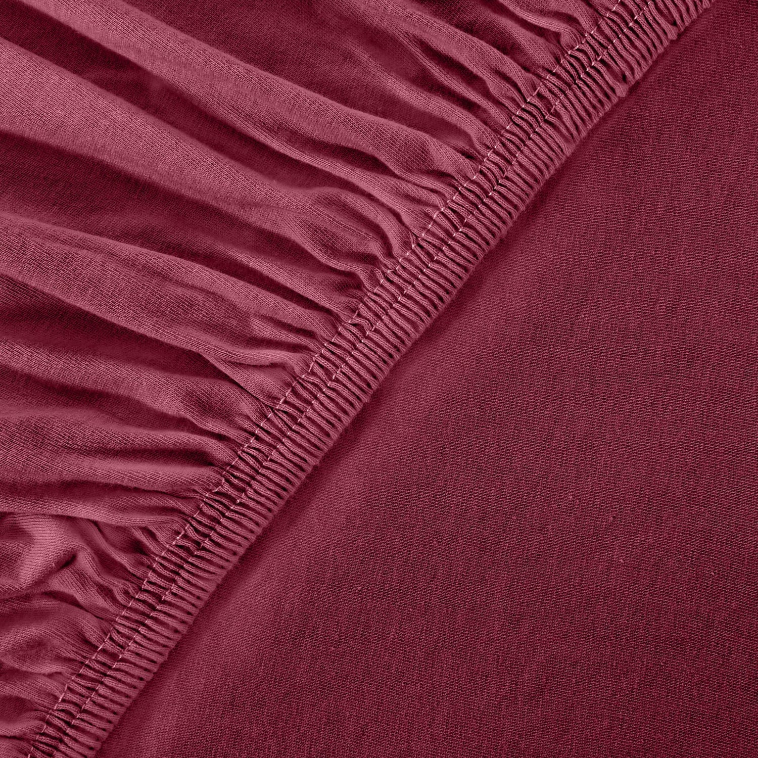 Basic Spannbettlaken 200x220 cm | 25 cm Steg | 100% Jersey-Baumwolle