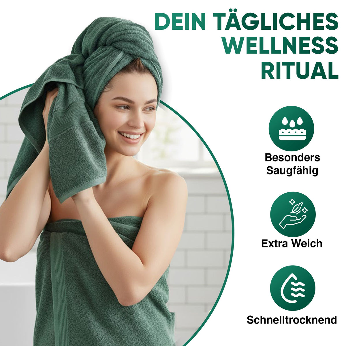Flauschige Duschtücher im 2er Set – extra weich und saugfähig. Perfekt für entspannte Momente im Bad oder der Sauna. – LEEVITEX