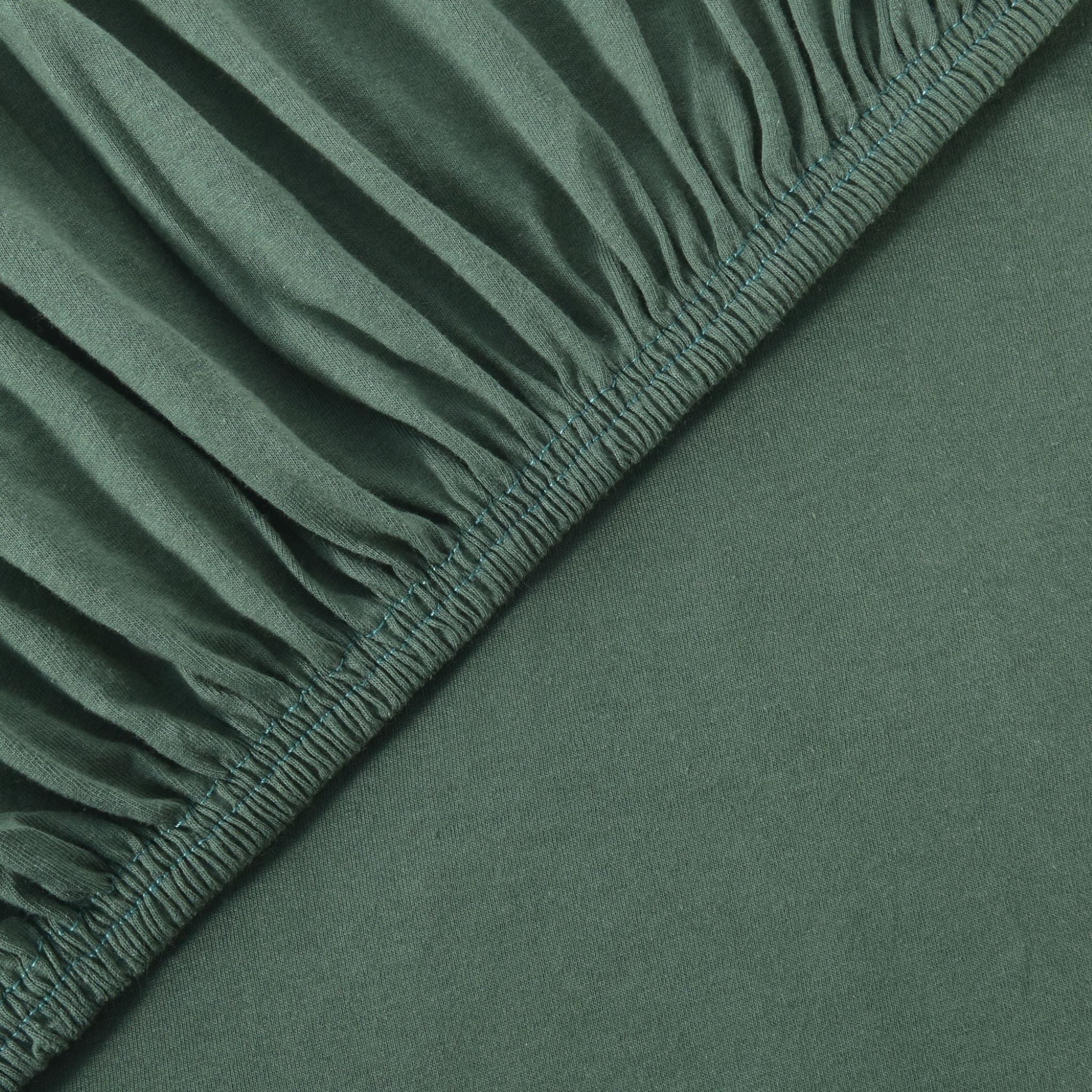 Basic Spannbettlaken 120x200 cm | 25 cm Steg | 100% Jersey-Baumwolle