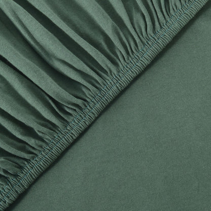 Basic Spannbettlaken 120x200 cm | 25 cm Steg | 100% Jersey-Baumwolle