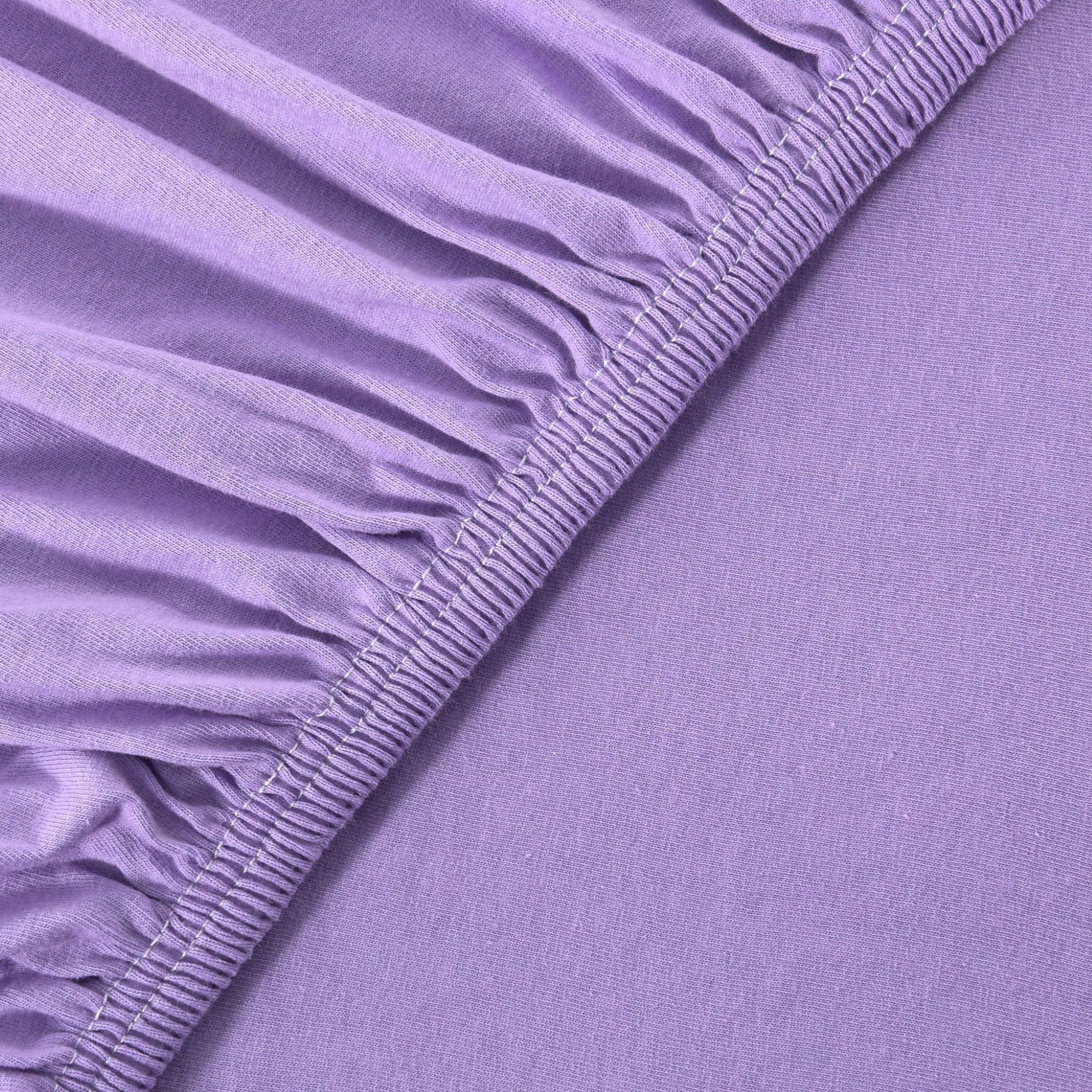 Basic Spannbettlaken 90x200 cm | 25 cm Steg | 100% Jersey-Baumwolle