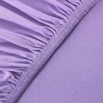 Basic Spannbettlaken 90x200 cm | 25 cm Steg | 100% Jersey-Baumwolle