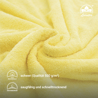 Saunatücher aus 100% Baumwolle im 2er Set – 80 x 200 cm, weich und saugfähig