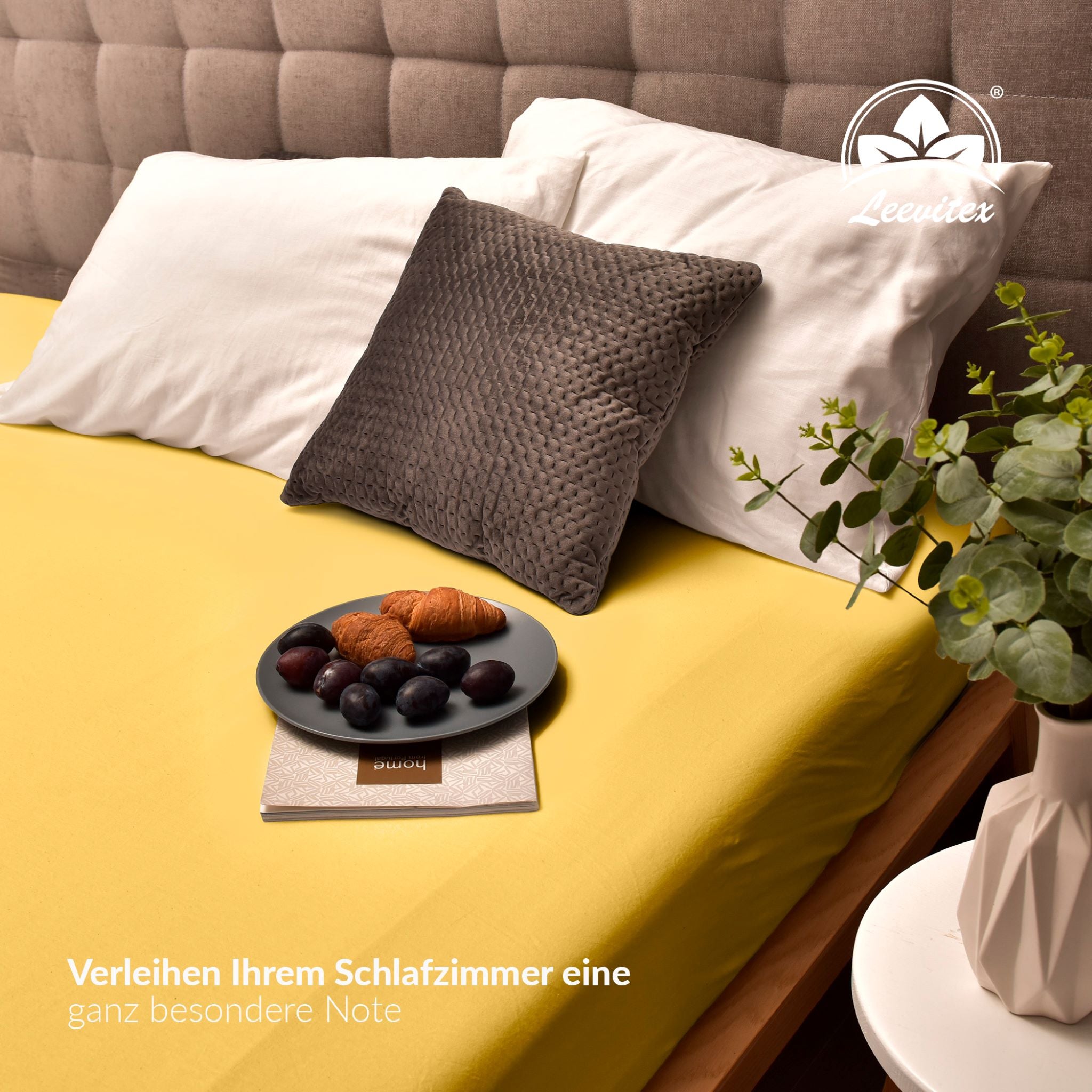Basic Spannbettlaken 140x200 cm | 25 cm Steg | 100% Jersey-Baumwolle
