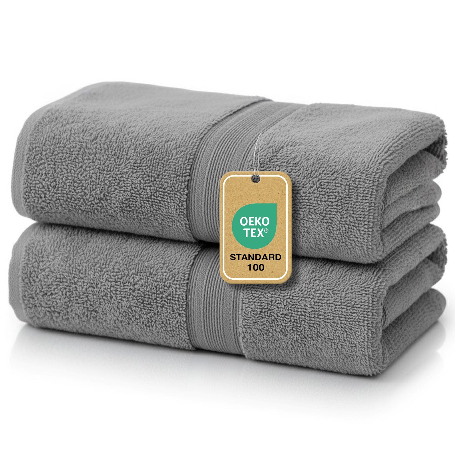 Duschtücher im 2er Set – 100% Baumwolle, 70 x 140 cm, weich und saugfähig