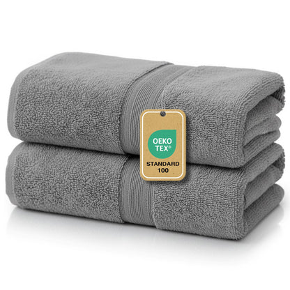 Duschtücher im 2er Set – 100% Baumwolle, 70 x 140 cm, weich und saugfähig