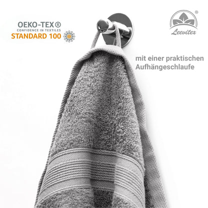 Saunatücher aus 100% Baumwolle im 2er Set – 80 x 200 cm, weich und saugfähig