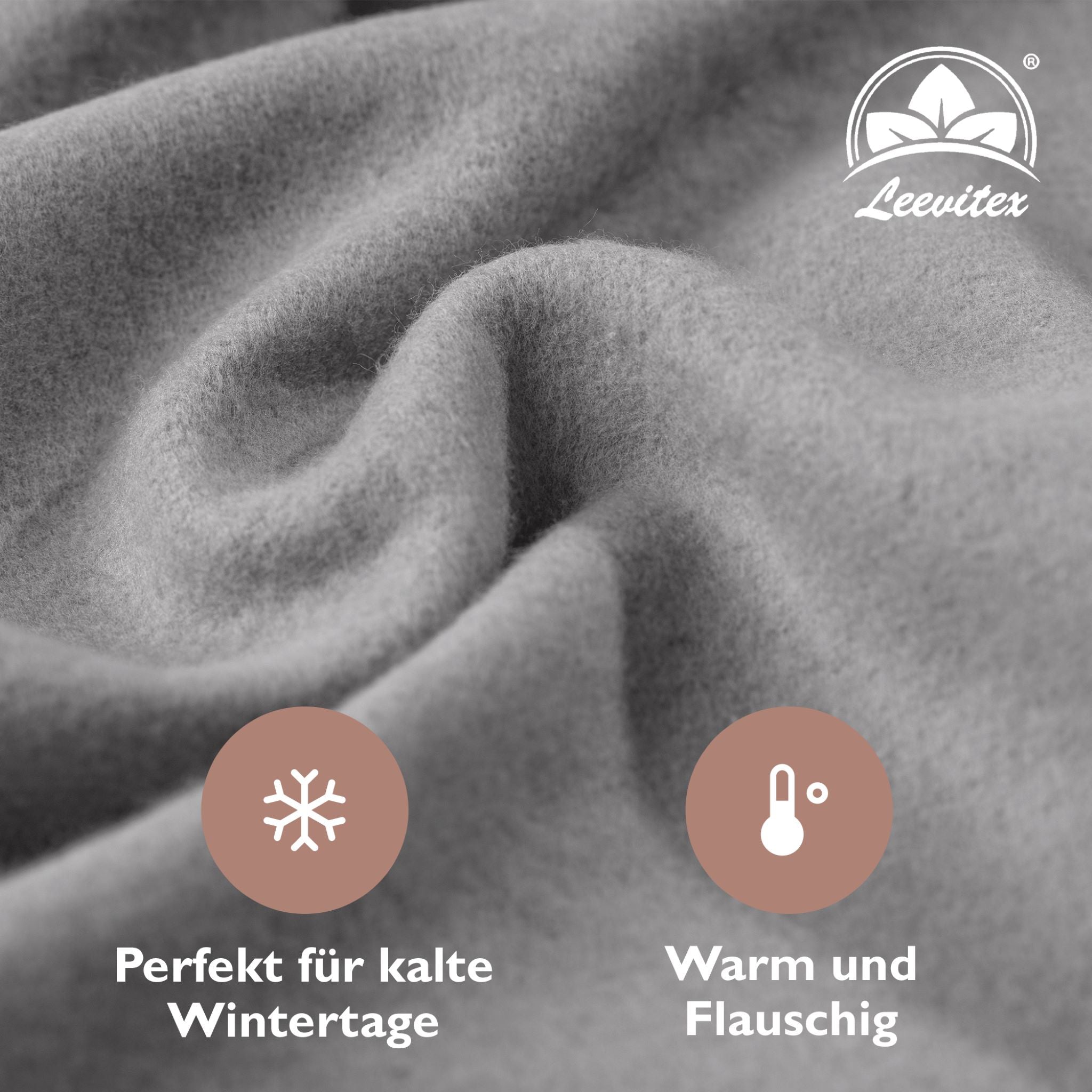 Winterspannbettlaken für 140x200 bis 160x200 cm | 40 cm Steg | 80% Baumwolle 20% Polyester