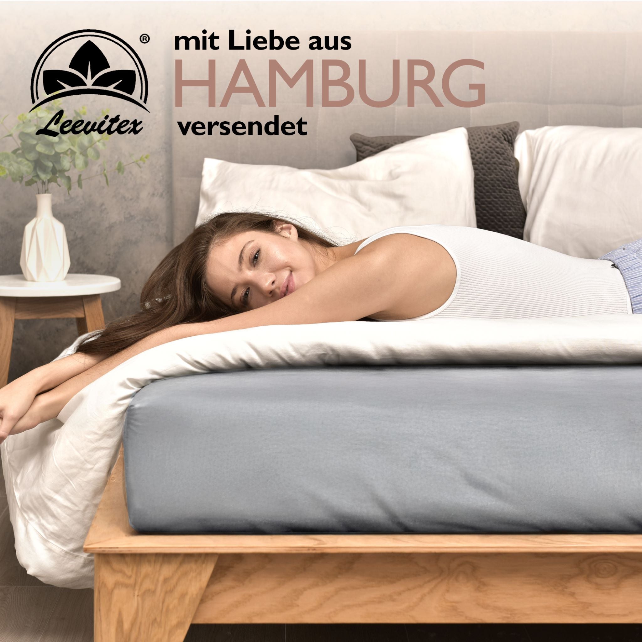 Winterspannbettlaken für 90x200 bis 100x200 cm | 40 cm Steg | 80% Baumwolle 20% Polyester