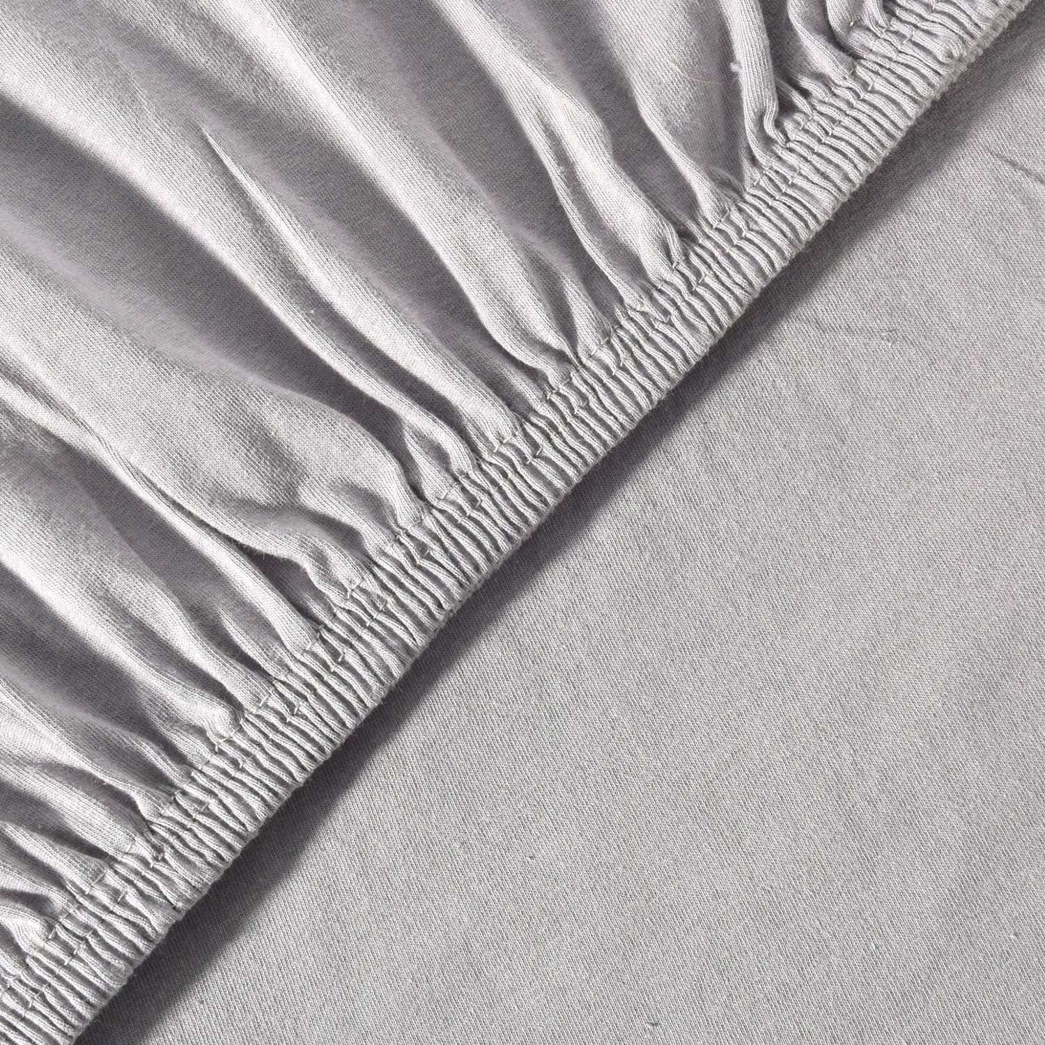 Basic Spannbettlaken 200x220 cm | 25 cm Steg | 100% Jersey-Baumwolle