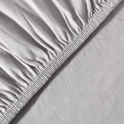Basic Spannbettlaken 200x220 cm | 25 cm Steg | 100% Jersey-Baumwolle
