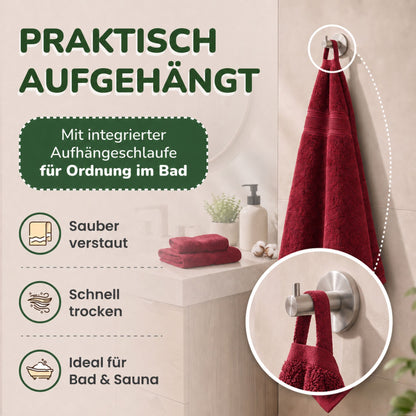 Handtücher von Leevitex – 4er Set, 100% Baumwolle, 50 x 100 cm, weich und saugfähig