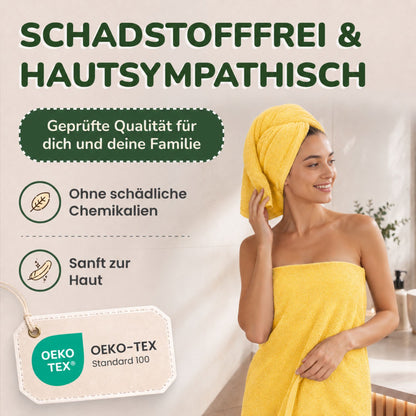 Handtücher von Leevitex – 4er Set, 100% Baumwolle, 50 x 100 cm, weich und saugfähig