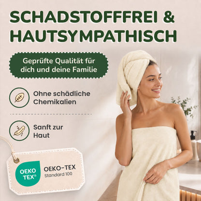 Handtücher von Leevitex – 4er Set, 100% Baumwolle, 50 x 100 cm, weich und saugfähig