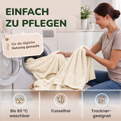 Handtücher von Leevitex – 4er Set, 100% Baumwolle, 50 x 100 cm, weich und saugfähig