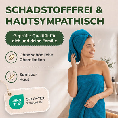 Handtücher von Leevitex – 4er Set, 100% Baumwolle, 50 x 100 cm, weich und saugfähig