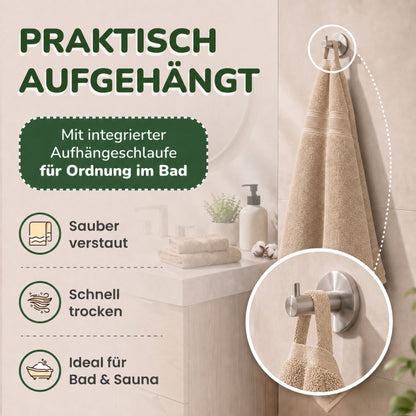 Handtücher von Leevitex – 4er Set, 100% Baumwolle, 50 x 100 cm, weich und saugfähig