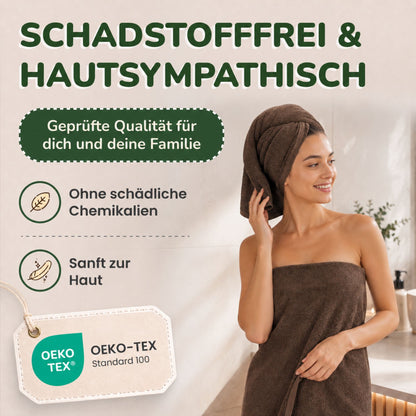 Handtücher von Leevitex – 4er Set, 100% Baumwolle, 50 x 100 cm, weich und saugfähig
