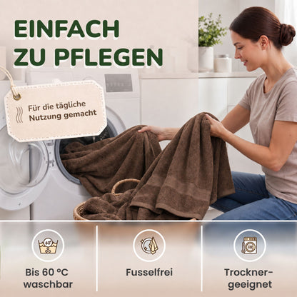 Handtücher von Leevitex – 4er Set, 100% Baumwolle, 50 x 100 cm, weich und saugfähig