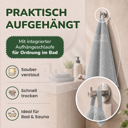Handtücher von Leevitex – 4er Set, 100% Baumwolle, 50 x 100 cm, weich und saugfähig