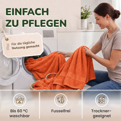 Handtücher von Leevitex – 4er Set, 100% Baumwolle, 50 x 100 cm, weich und saugfähig