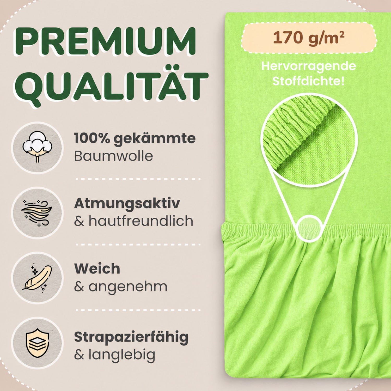 Kinder Spannbettlaken 70 x 140 cm von Leevitex im 1er Pack – 100% Jersey-Baumwolle,