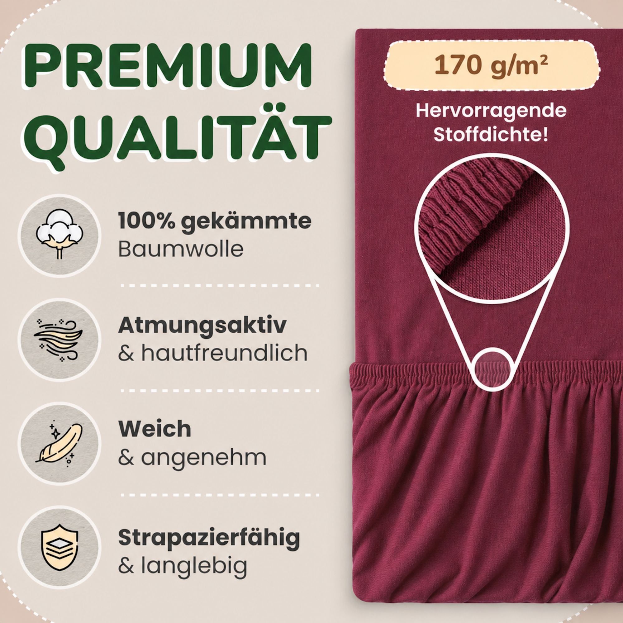 Kinder Spannbettlaken 70 x 140 cm von Leevitex im 1er Pack – 100% Jersey-Baumwolle,
