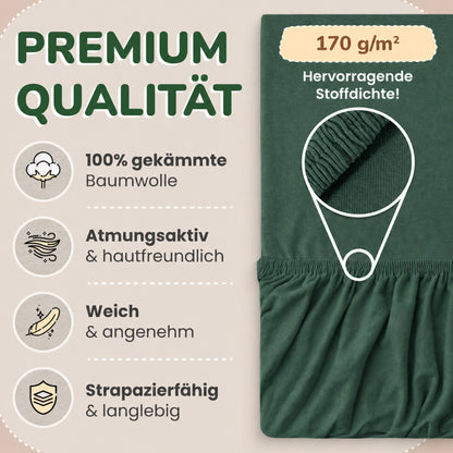 Kinder Spannbettlaken 70 x 140 cm von Leevitex im 1er Pack – 100% Jersey-Baumwolle,