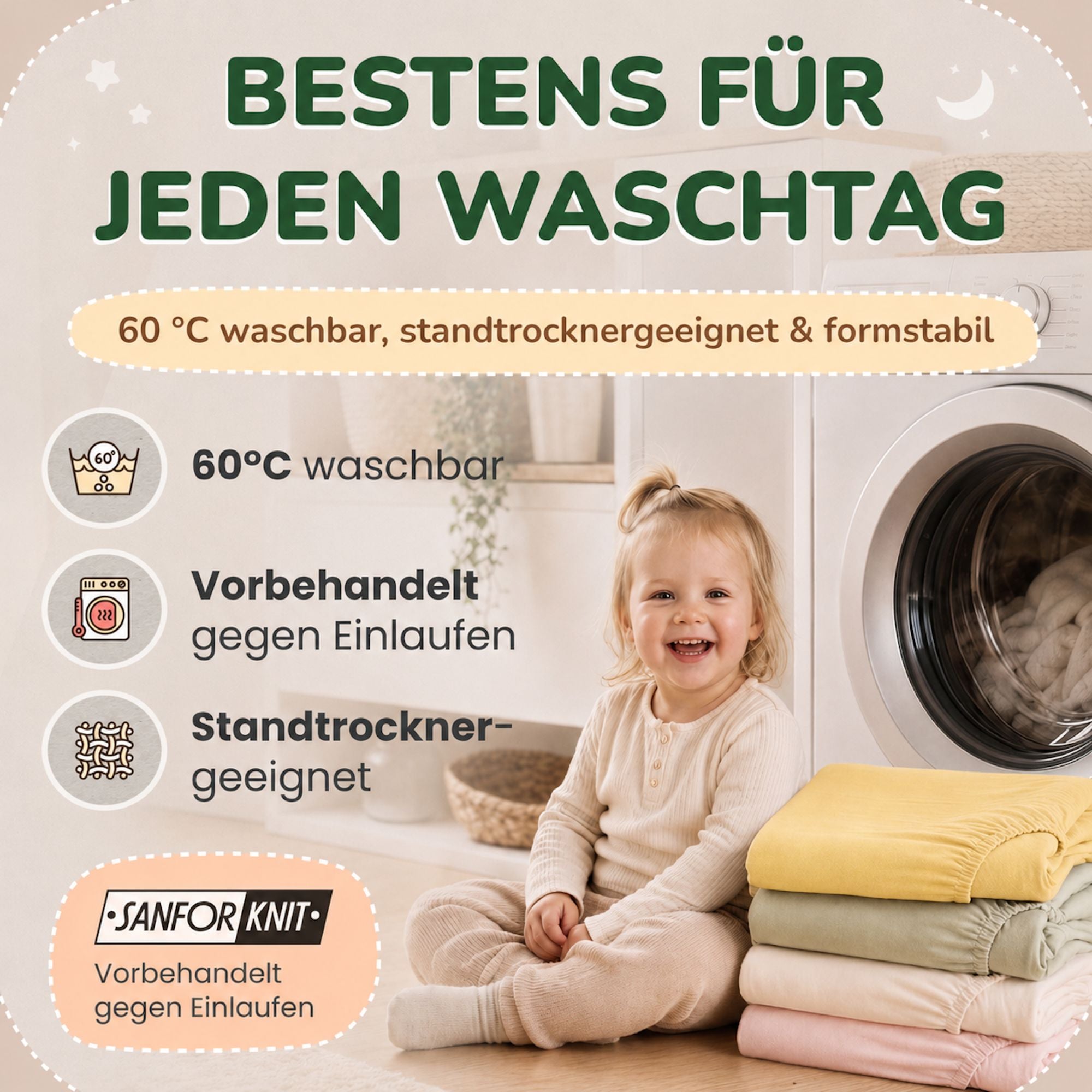 Kinder Spannbettlaken 70 x 140 cm von Leevitex im 1er Pack – 100% Jersey-Baumwolle,
