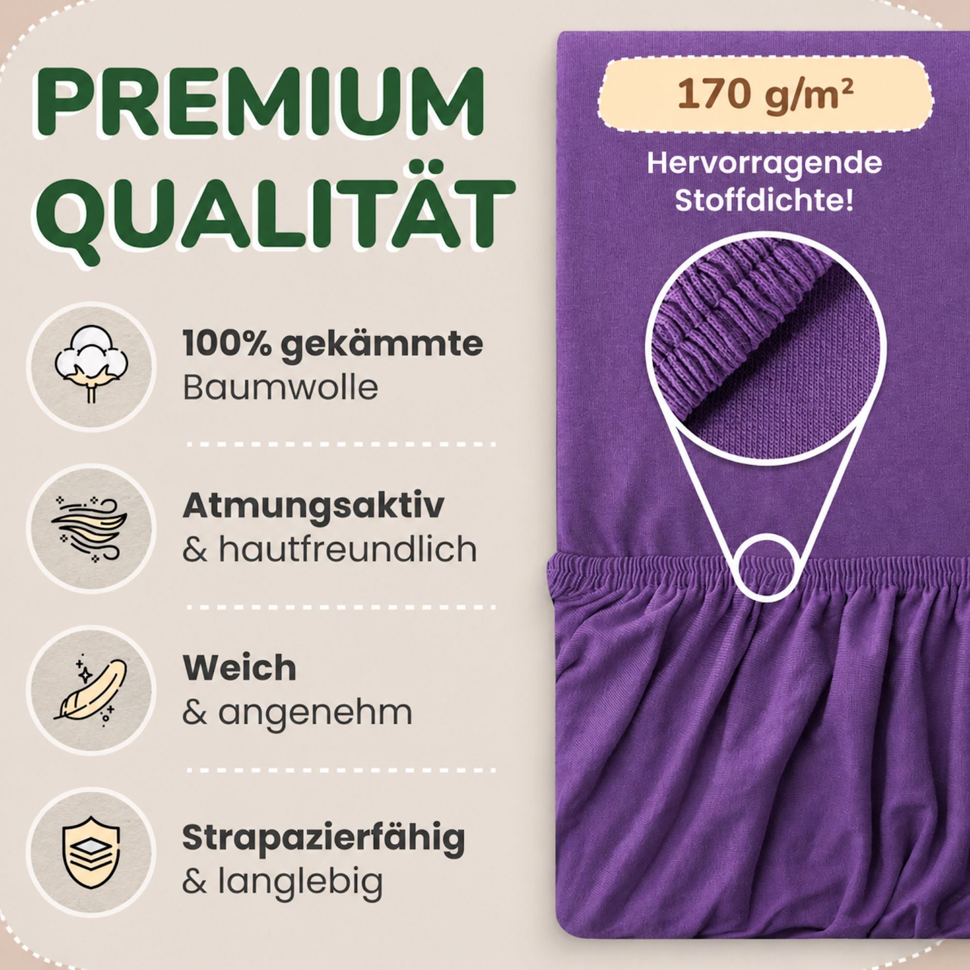 Kinder Spannbettlaken 70 x 140 cm von Leevitex im 1er Pack – 100% Jersey-Baumwolle,