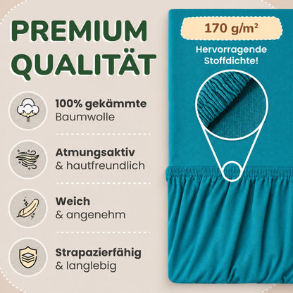 Kinder Spannbettlaken 70 x 140 cm von Leevitex im 1er Pack – 100% Jersey-Baumwolle,