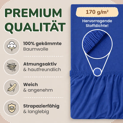 Kinder Spannbettlaken 70 x 140 cm von Leevitex im 1er Pack – 100% Jersey-Baumwolle,
