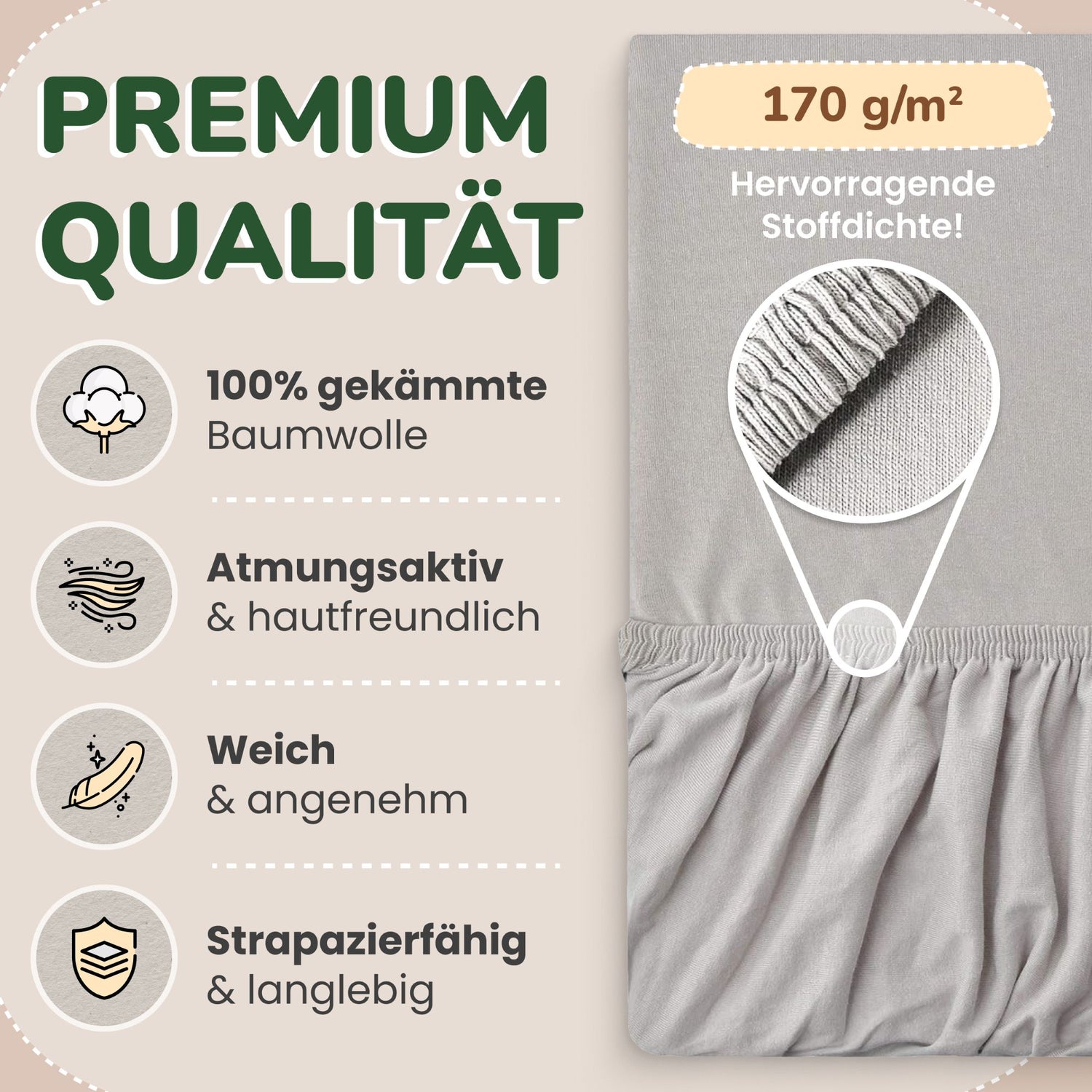 Kinder Spannbettlaken 70 x 140 cm von Leevitex im 1er Pack – 100% Jersey-Baumwolle,