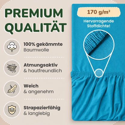 Kinder Spannbettlaken 70 x 140 cm von Leevitex im 1er Pack – 100% Jersey-Baumwolle,