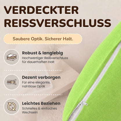 Kissenbezüge 2er Set 80x80 cm - 100% Baumwolle, stilvoll und gemütlich