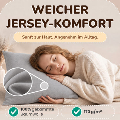 Kissenbezüge 2er Set 80x80 cm - 100% Baumwolle, stilvoll und gemütlich