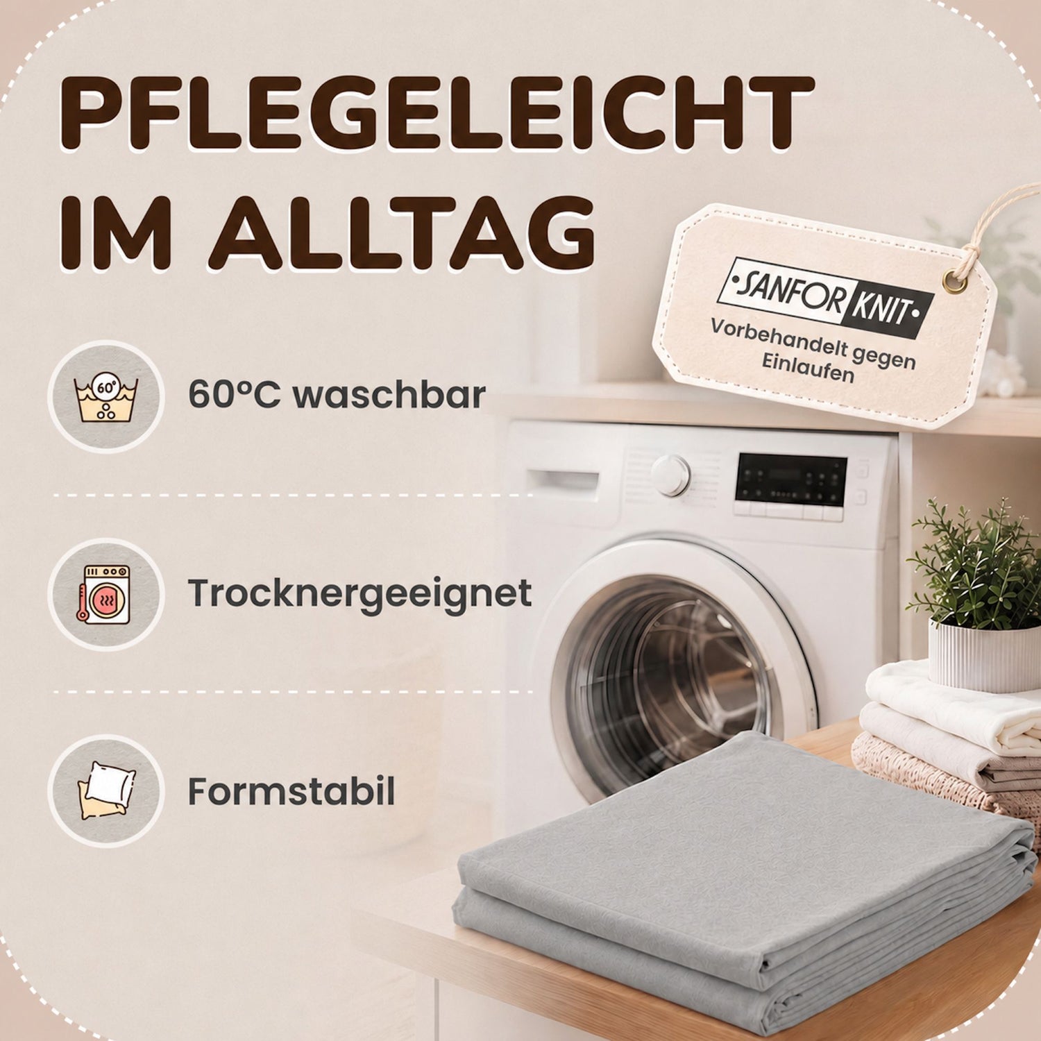 Kissenbezüge 2er Set 80x80 cm - 100% Baumwolle, stilvoll und gemütlich