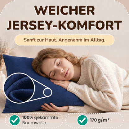 Kissenbezüge 2er Set 40x80 cm - 100% Baumwolle, stilvoll und gemütlich