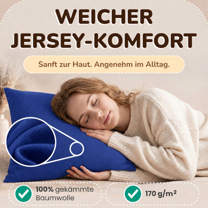 Kissenbezüge 2er Set 80x80 cm - 100% Baumwolle, stilvoll und gemütlich
