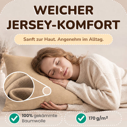 Kissenbezüge 2er Set 80x80 cm - 100% Baumwolle, stilvoll und gemütlich