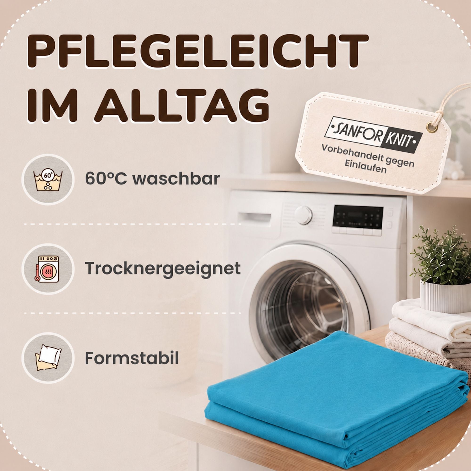 Kissenbezüge 2er Set 80x80 cm - 100% Baumwolle, stilvoll und gemütlich