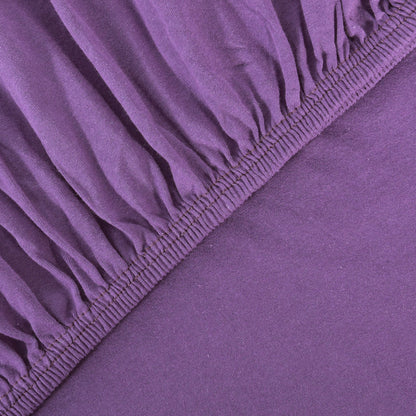 Basic Spannbettlaken 200x220 cm | 25 cm Steg | 100% Jersey-Baumwolle