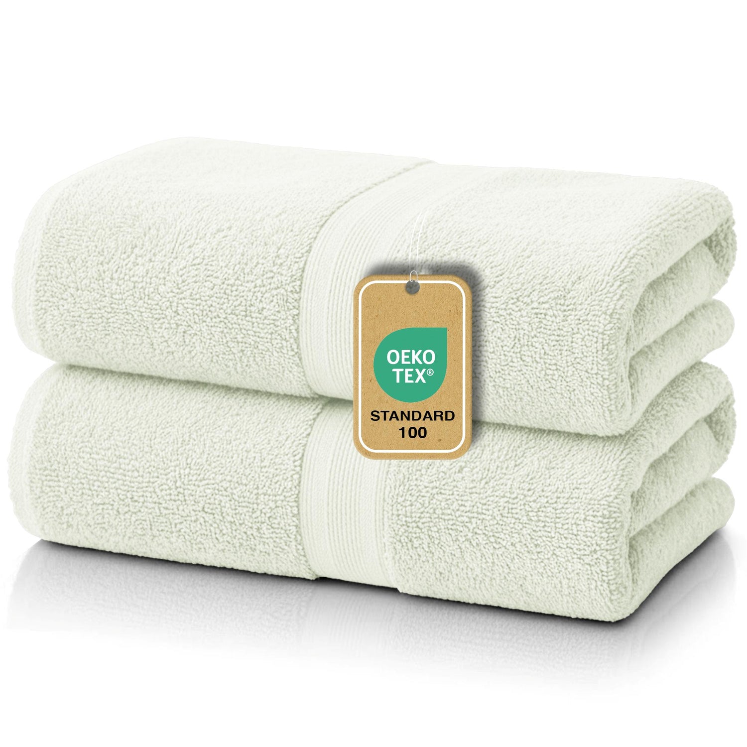 Duschtücher im 2er Set – 100% Baumwolle, 70 x 140 cm, weich und saugfähig