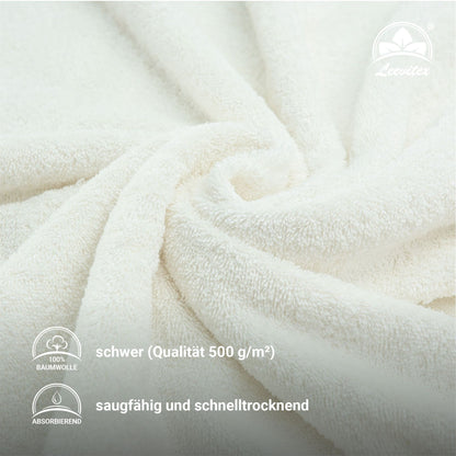 Duschtücher im 2er Set – 100% Baumwolle, 70 x 140 cm, weich und saugfähig