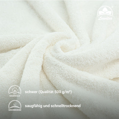 Saunatücher aus 100% Baumwolle im 2er Set – 80 x 200 cm, weich und saugfähig