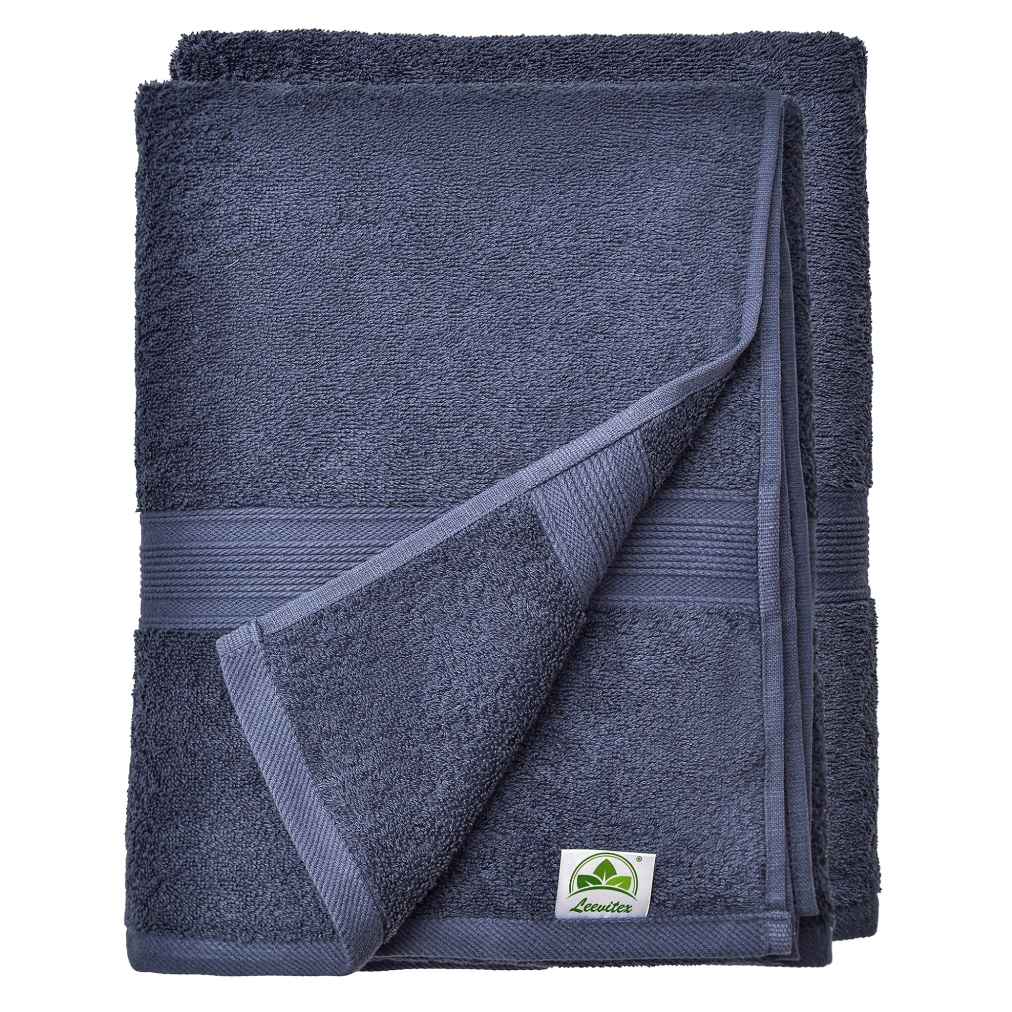 Saunatücher aus 100% Baumwolle im 2er Set – 80 x 200 cm, weich und saugfähig