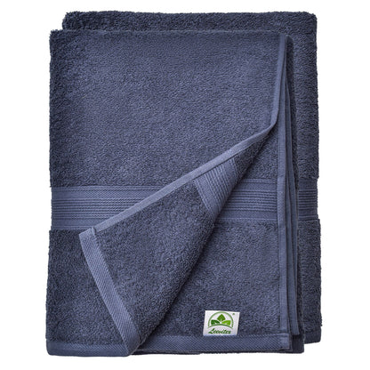 Saunatücher aus 100% Baumwolle im 2er Set – 80 x 200 cm, weich und saugfähig
