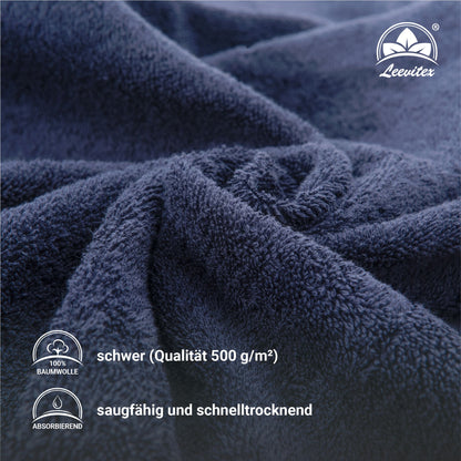 Saunatücher aus 100% Baumwolle im 2er Set – 80 x 200 cm, weich und saugfähig