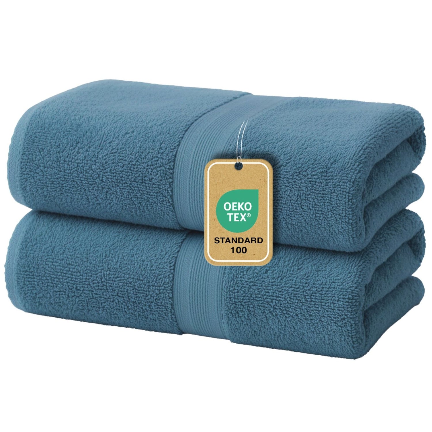 Duschtücher im 2er Set – 100% Baumwolle, 70 x 140 cm, weich und saugfähig